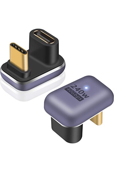 Urban URBANNX 2PCS 180 Degree USB C Adapter 240W, U Shape USB C Adapter 40Gbp...