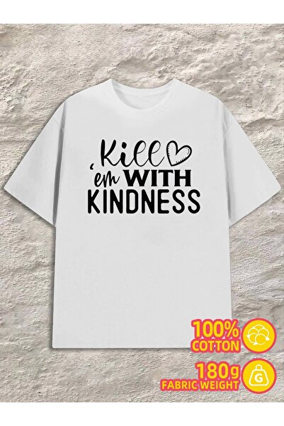 BASEPULSE تي شيرت Kill 'Em With Kindness من Comfort Colors |   قميص مضحك بوزن...