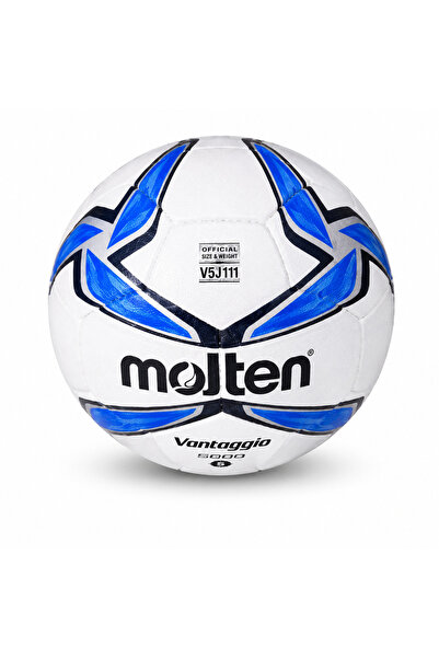 MOLTEN Vantaggio Football Size 5 Training & Match Soccer Ball – White/Blue