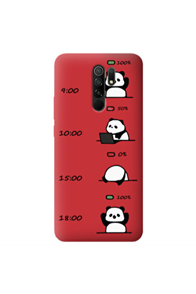 Other Xiaomi Redmi 9 My situation at work Red Colored Silicone TPU Θήκη