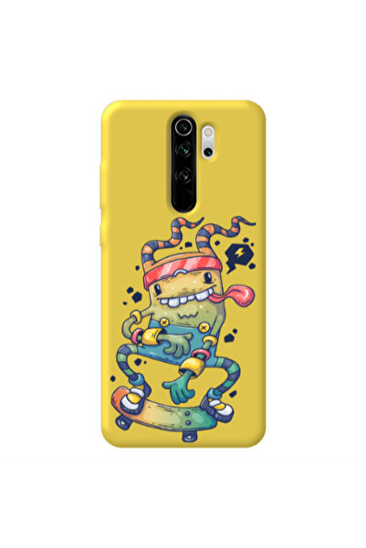 Other Xiaomi Redmi Note 8 Pro Dangerous task Yellow Colored Silicone TPU Θήκη