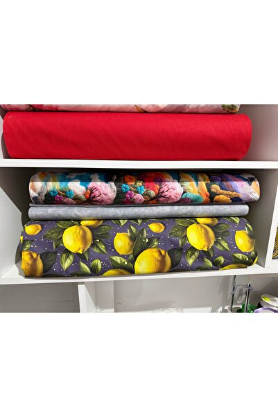 MATERIAL pentru lenjerie de pat la metru, 240 cm 5D– Roșu uni