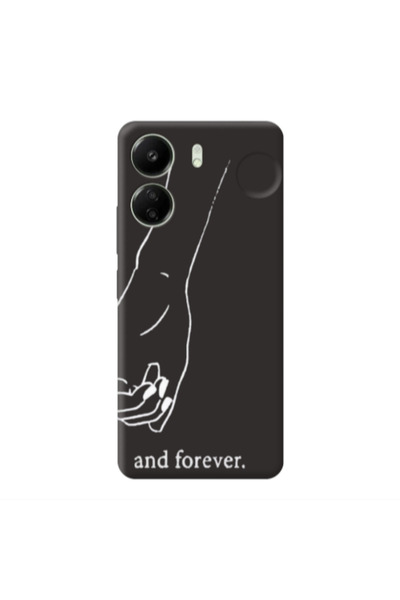 Other Xiaomi Redmi 13C And forewer Black Colored Silicone TPU Θήκη