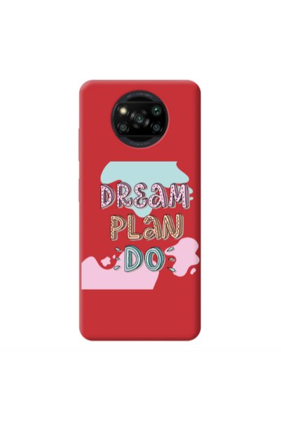 Other Xiaomi Poco X3 /X3 Pro Dream Plan Do Red Colored Silicone TPU Θήκη