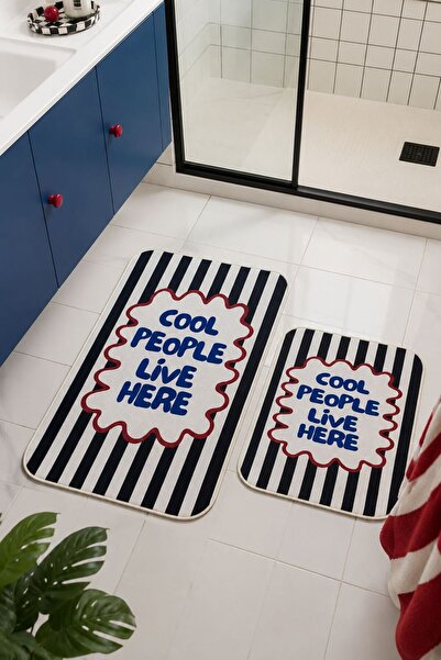 Pilloveland Non-Slip Base Washable 2-Piece Bath Mat - 60*100 cm - 50*60 cm - ...