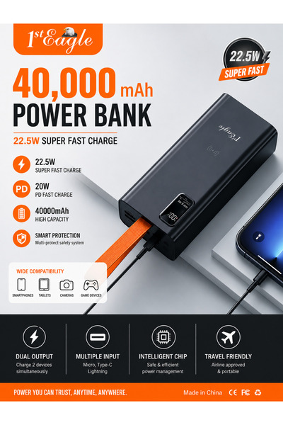 1ST EAGLE POWER BANK 40000