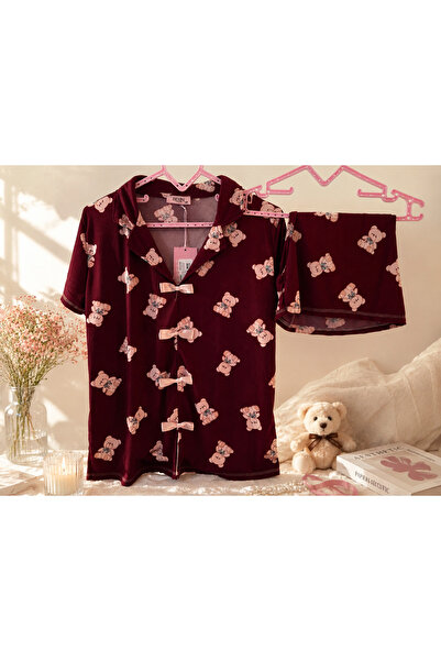 Berin Ayıcıklı şortlu pijama takımı