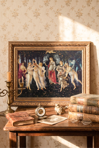 epiqart Sandro Botticelli - Vintage Patterned Painting - Thick Model