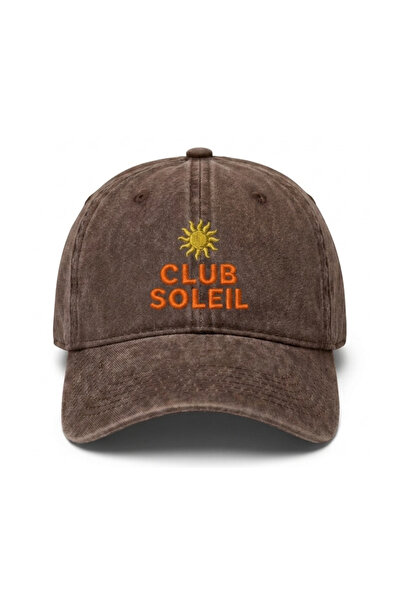 Tresore ''Club Soleil'' Embroidered Washed Hat /''Sun Club'' Embroidered Wash...