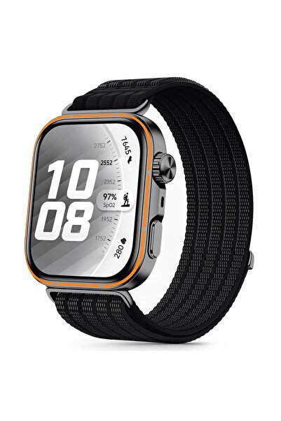 Tech-Protect Λουράκι Νάιλον για Huawei Watch Fit 3/4/4 Pro/5/5 Pro - Μαύρο