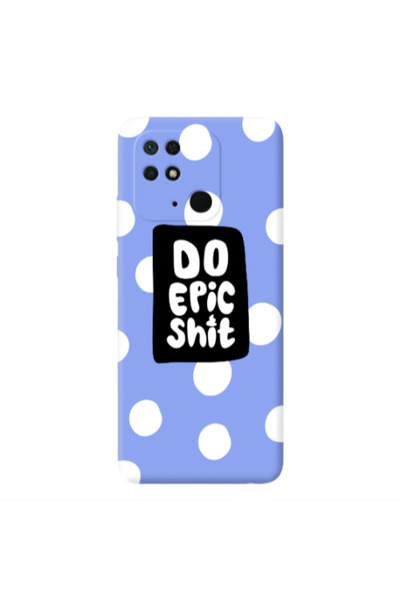 Other Xiaomi Redmi 10C Do Epic Shit Light Purple Colored Silicone TPU Θήκη