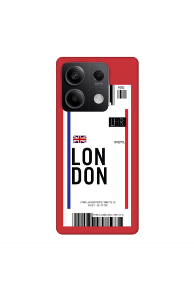 Other Xiaomi Redmi Note 13 5G London Arrival Red Colored Silicone TPU Θήκη