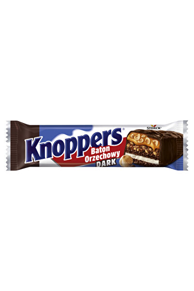 Knoppers Baton Dark, 40g, cu crema de lapte si arahide