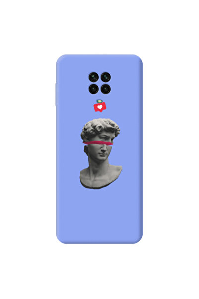 Other Xiaomi Redmi Note 9 Pro Half statue Light Purple Colored Silicone TPU Θήκη