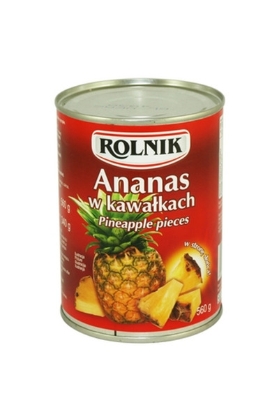Generic Brand Ananas in bucati, 580 ml, Rolnik, fructe conservate, provenient...