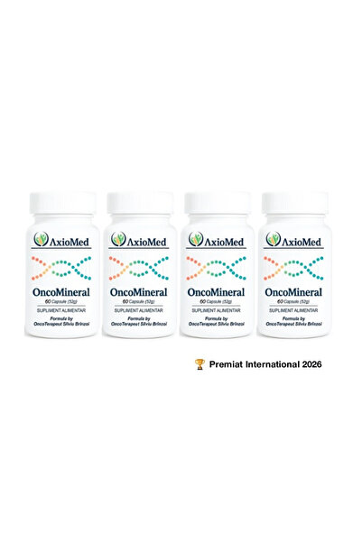 AxioMed OncoMineral, supliment alimentar cu minerale, 4 x 60 capsule (240 cap...