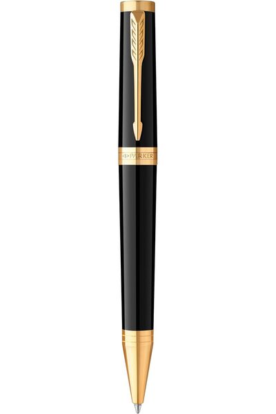 Parker Ingenuity Black Ballpoint Pen with Gold Trim