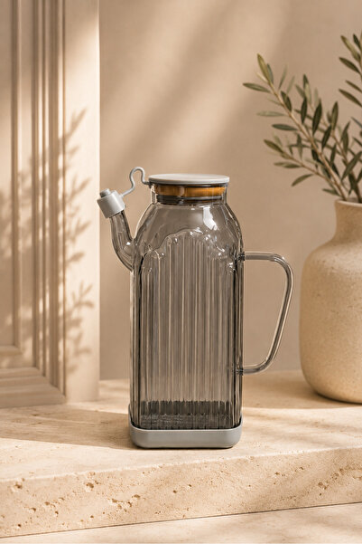 Tutku Home Almeria Borosilikat Cam Yağlık 1 Litre