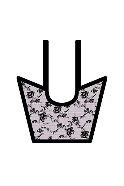 carell Floral Patterned Collar Scarf Ecru