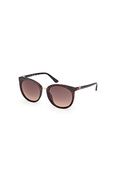 Guess Dark Havana Uv400 Injected Female Sunglasses
