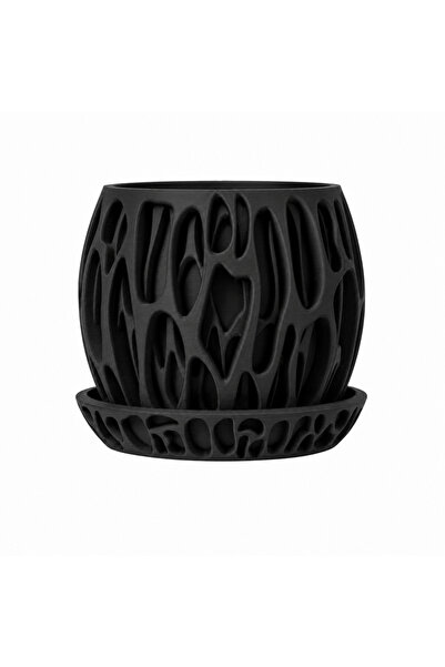 PrintForge Vaza Reef, PrintForge®, printata 3D, 14x14x13 cm, fabricata din PL...