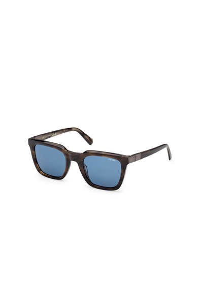 Guess Dark Green/Horn Uv400 Acetate Male Sunglasses