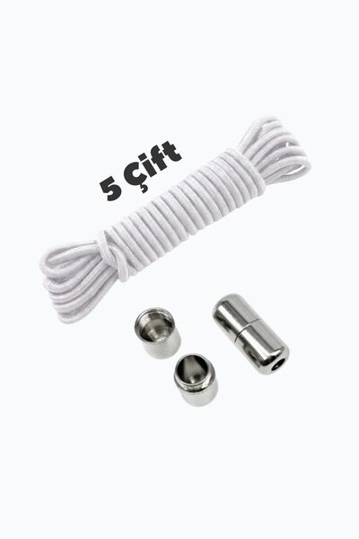 EPİK ADIM 90 cm Practical Elastic Round Laces and Capsule Set