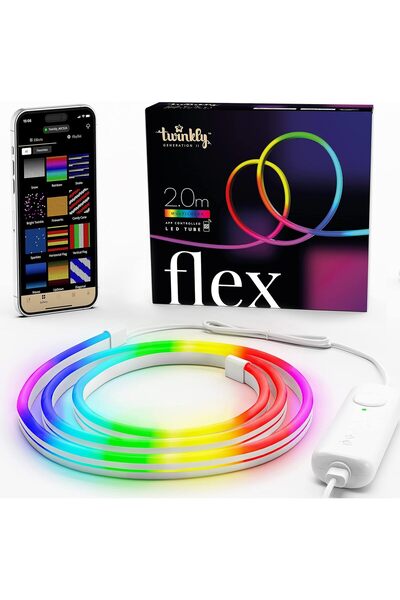 Twinkly Flex – App-Controlled Flexible Light Tube with RGB (16 Million Colors...