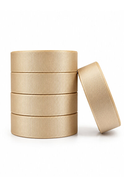 OEM Set de 5 Benzi Grosgrain Bej 2,5 cm