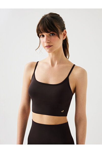 Jerf Vella Comfort Sport Bra with Straps Bitter Brown