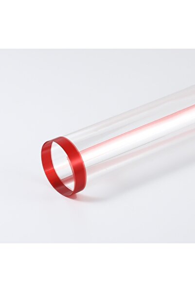OEM Celofan Transparent Dungi Line Roșu 58x58 cm