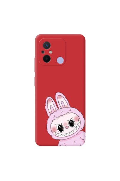 Other Xiaomi Redmi 12C Labubu 6 Red Colored Silicone TPU Θήκη