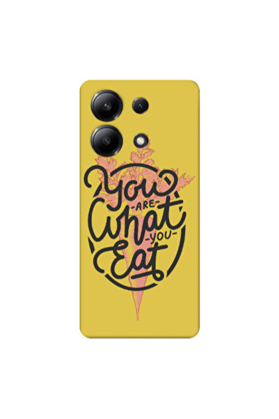 Other Xiaomi Redmi Note 13 4G You are What You Eat Yellow Colored Silicone TP...