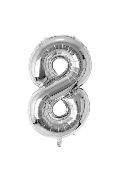 OEM Balon din folie număr, 102cm, Argintiu