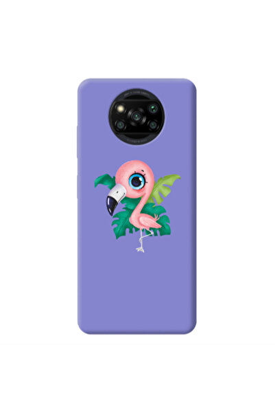 Other Xiaomi Poco X3 /X3 Pro Swan Purple Colored Silicone TPU Θήκη