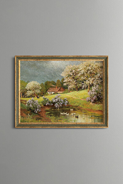 epiqart Duckling Spring Scenery - Vintage Patterned Painting - Fine Model