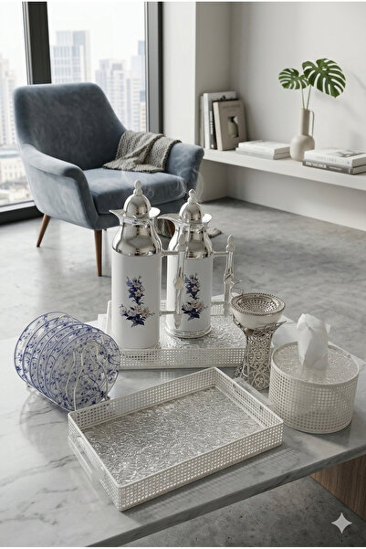 Generic Luxury Tea and Coffee Set with Serving Trays and Dessert Plate Set an...
