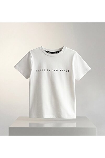Generic Brand New Season Logo Detailed White Tshirt