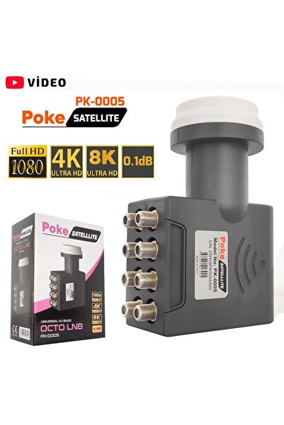 Poke Sekizli Lnb Octo Yeni Nesil 0.1DB 5G 3D 4-8K PK-0005