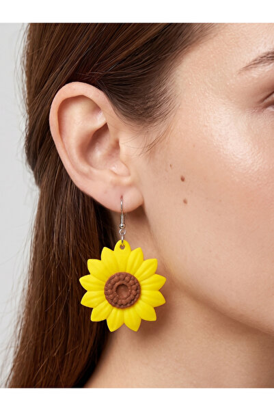 Fullment Women's Earrings Yellow Sunflower Joyful and Trendy Summer Accessory