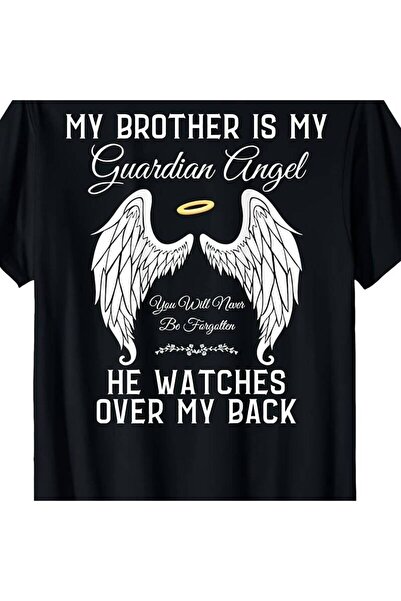 17 seramik Brother is My Guardian Angel In Heaven Memorial Memory T-ShirtSame...