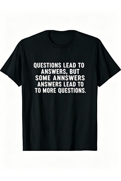2mcup Men's Pure Cotton T-shirt with Philosophical Quote Print, Summer Menswe...