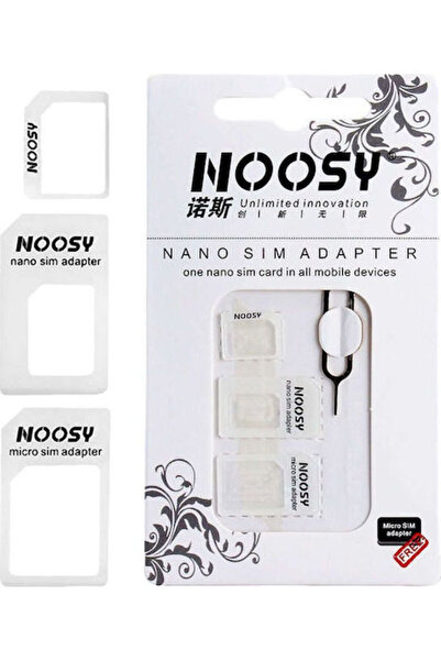 NOOSY Προσαρμογέας Nano & Micro SIM σε λευκό χρώμα