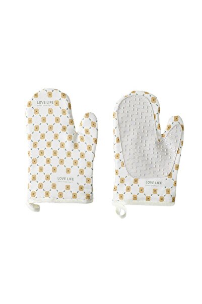 Rao Set 2 Manusi Cuptor RAO, Manusa de Bucatarie, Rezistenta 330 Grade, Texti...