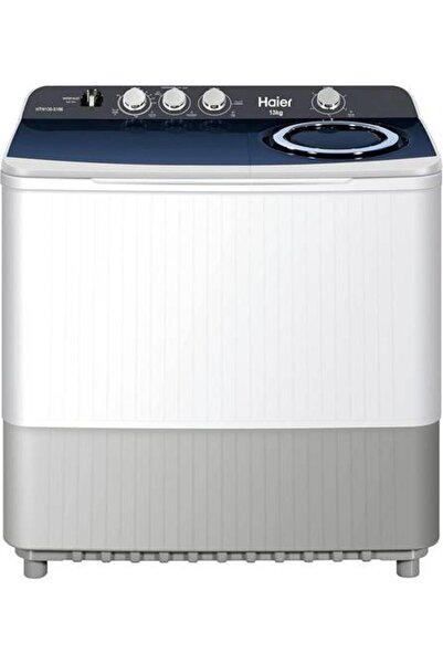 Haier Twin Tub Washing Machine 13 kg, 2 Programs, Air Drying, Dark Gray - HTW...