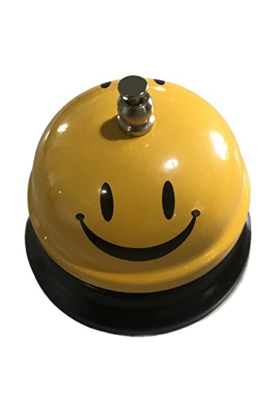 Rao Multifunctional Metal Bell, RAO, Yellow with Printed , 7.5x7.5x6.5 Cm, ​​...