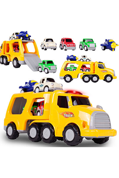 MalPlay Camion de jucărie cu etaj și mașini, 3 ani +