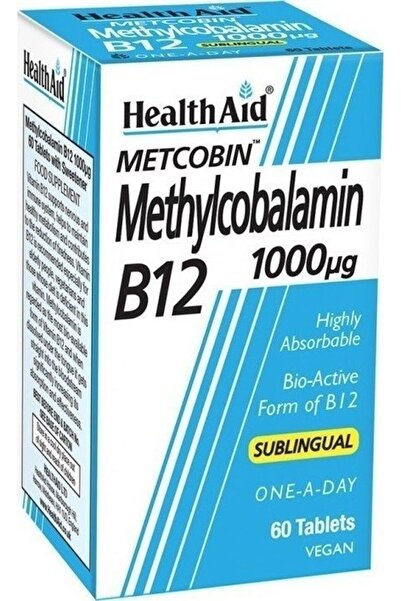 Health Aid Metcobin Methycobalamin B12 1000mg, Μεθυλκοβαλαµίνη με γεύση Φραγκ...