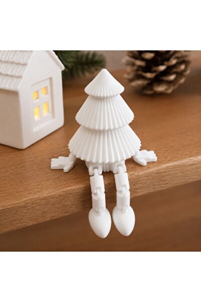 OEM Cadou brad de Crăciun articulat, alb, Decorațiune 3D flexibilă, cadou ori...