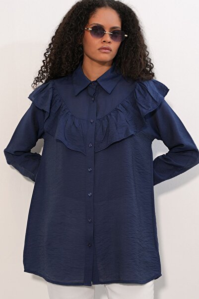 Hiccup Bdart Long Comfortable Textured Shirt